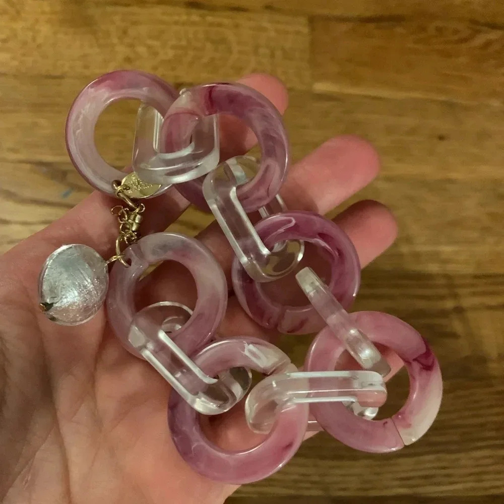 Nuee de Paris Yoko Bracelet in Pink and Clear - Picture 5 of 5